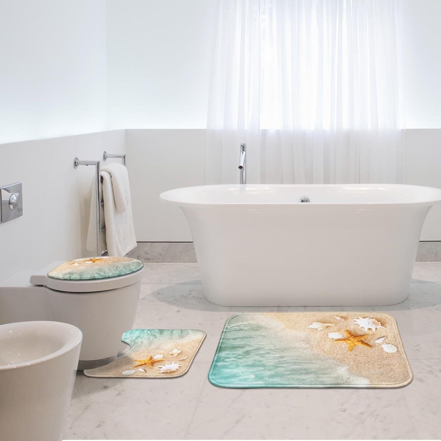 Conjunto de Alfombrillas de Baño Britimes 3 Piezas Antideslizantes