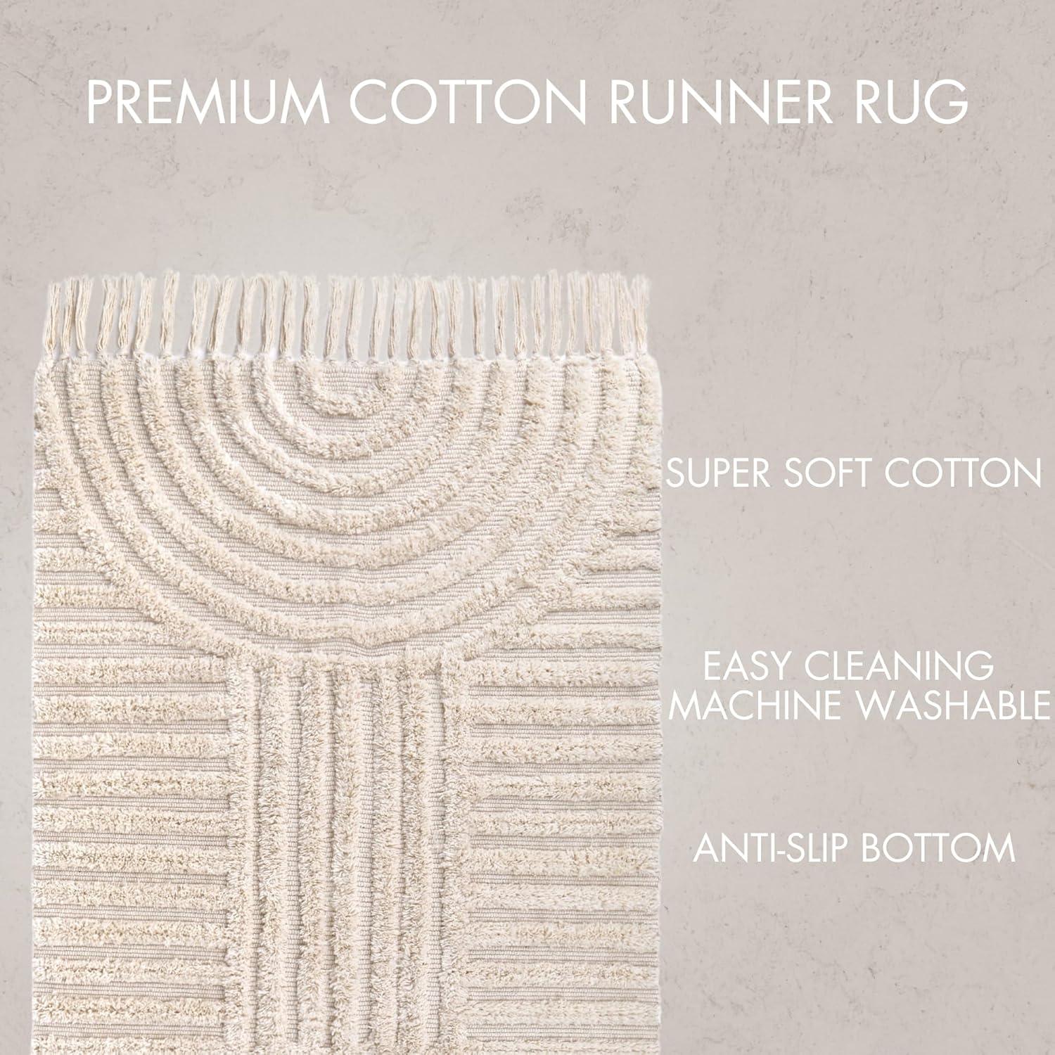 Alfombra de Baño KIBAGA Boho 61x91 cm Antideslizante Lavable