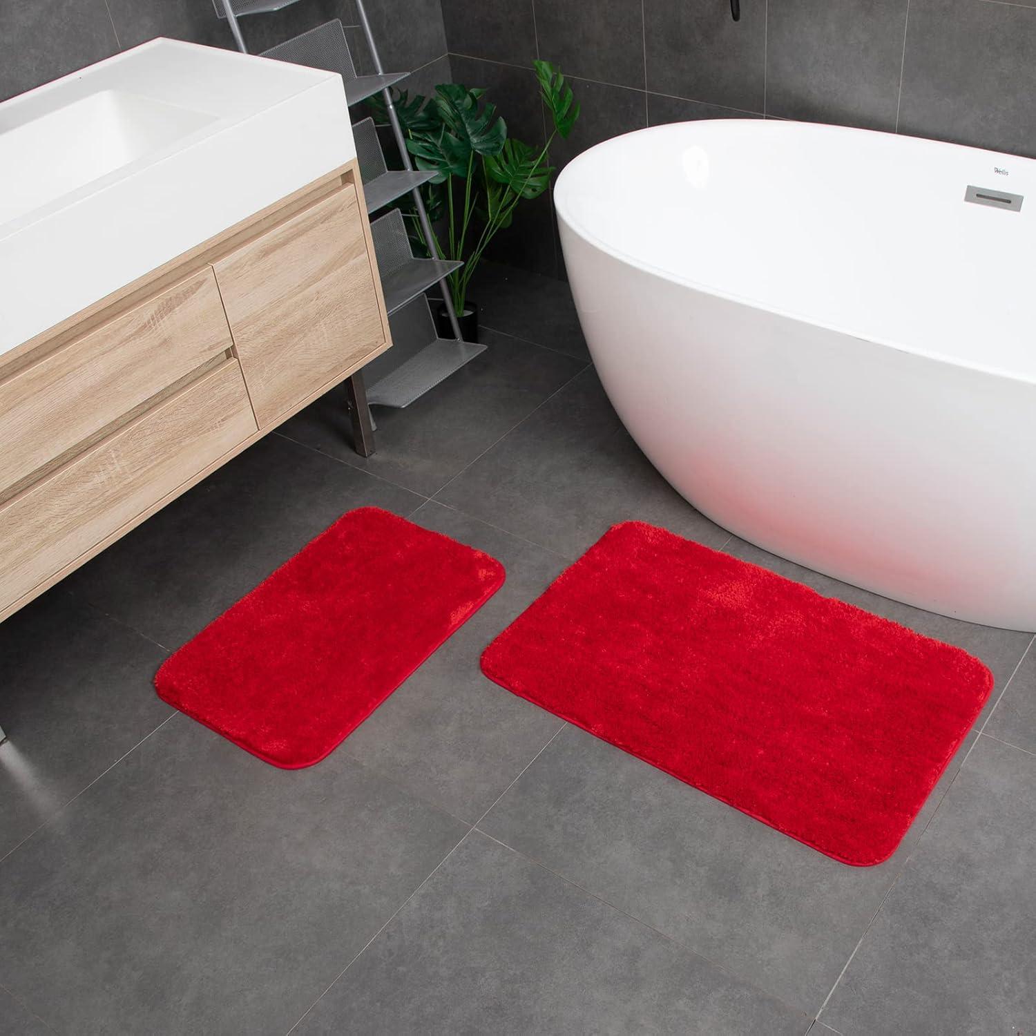 Conjunto de Alfombrillas de Baño Acsploer 2 Piezas Antideslizantes