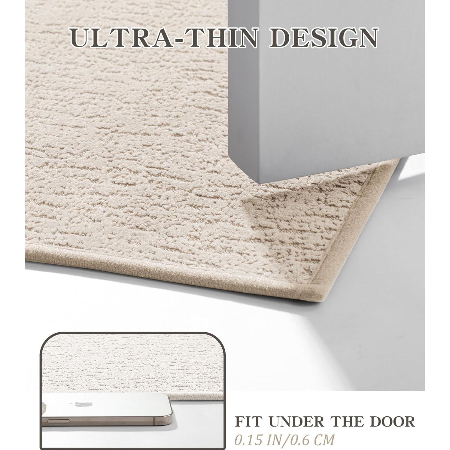 Conjunto de Alfombrillas de Baño Chakme 3 Piezas Beige