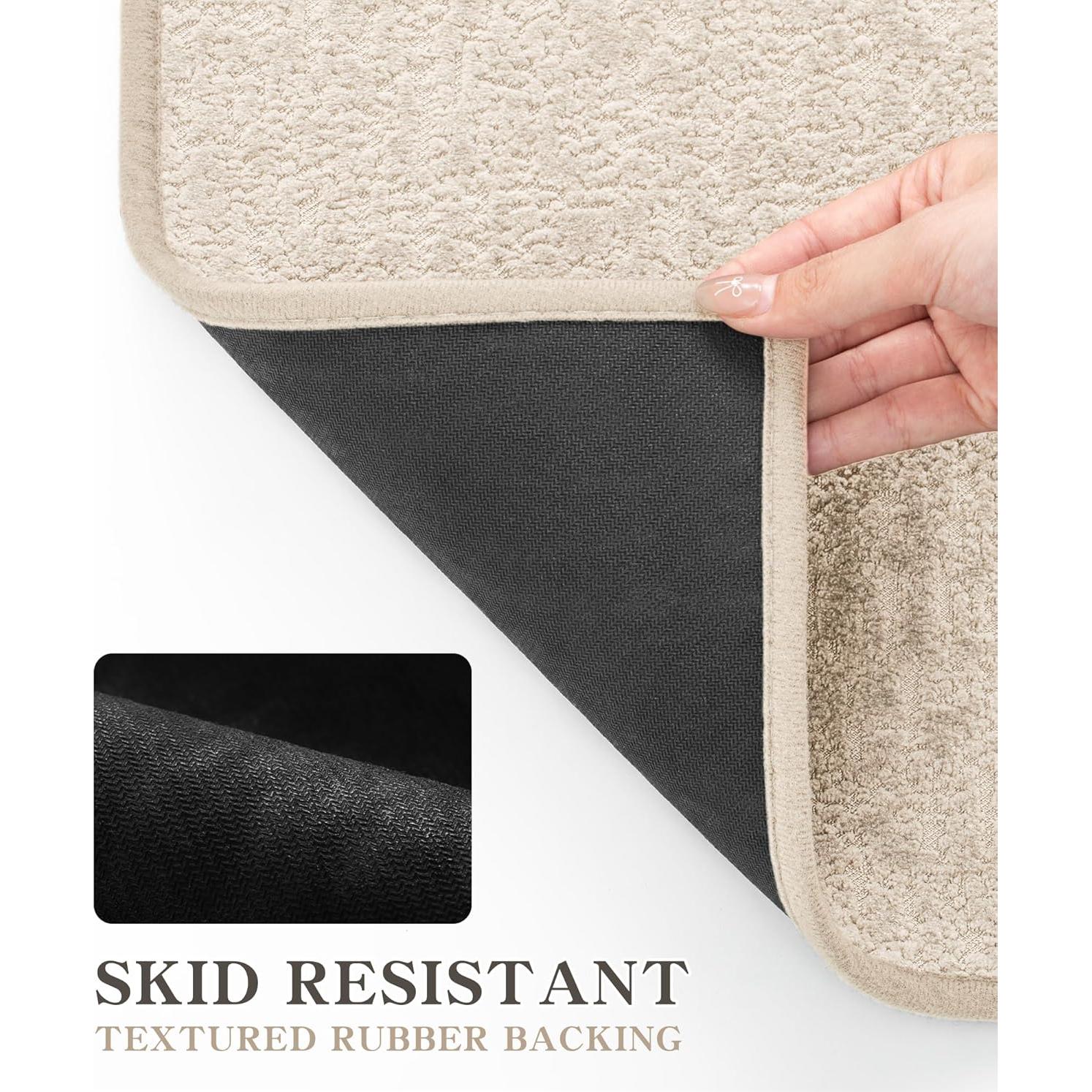 Conjunto de Alfombrillas de Baño Chakme 3 Piezas Beige