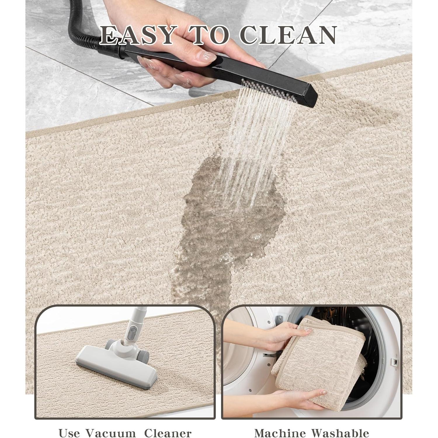 Conjunto de Alfombrillas de Baño Chakme 3 Piezas Beige