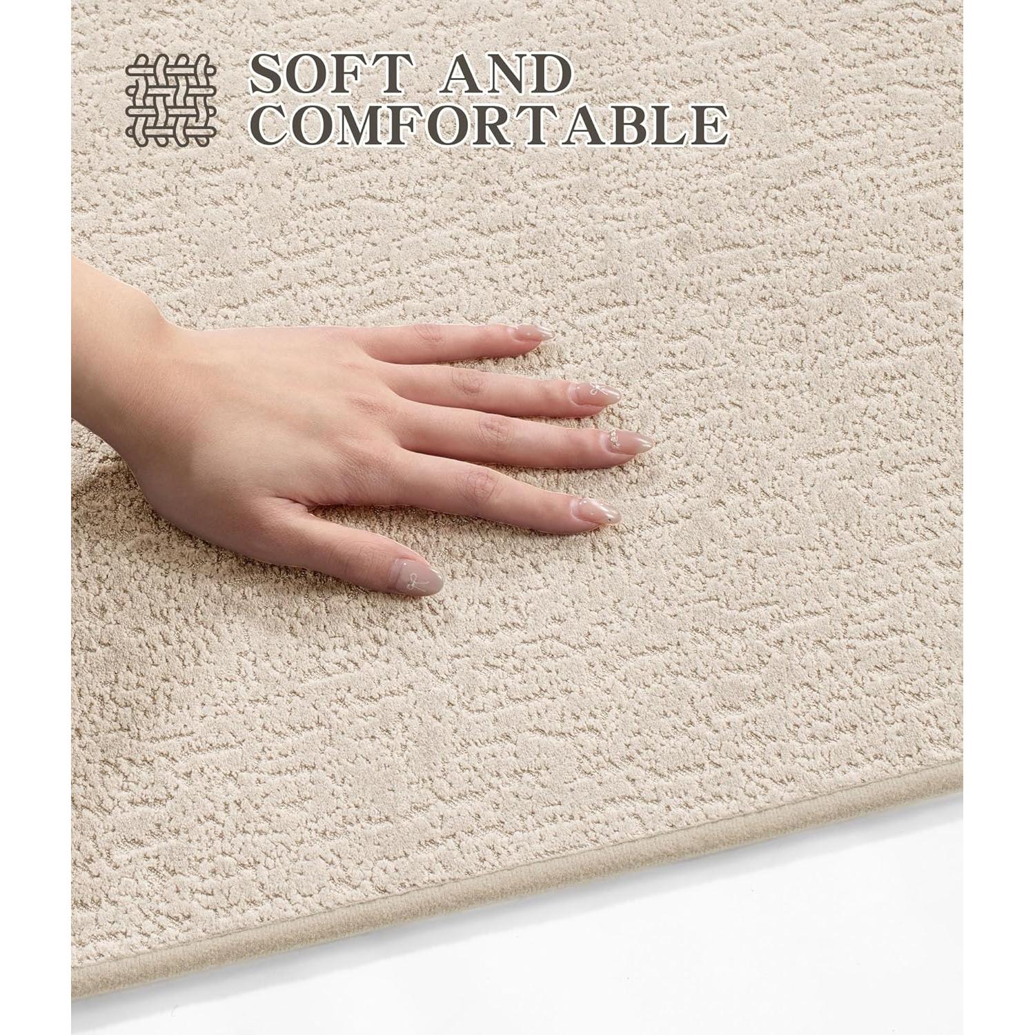 Conjunto de Alfombrillas de Baño Chakme 3 Piezas Beige