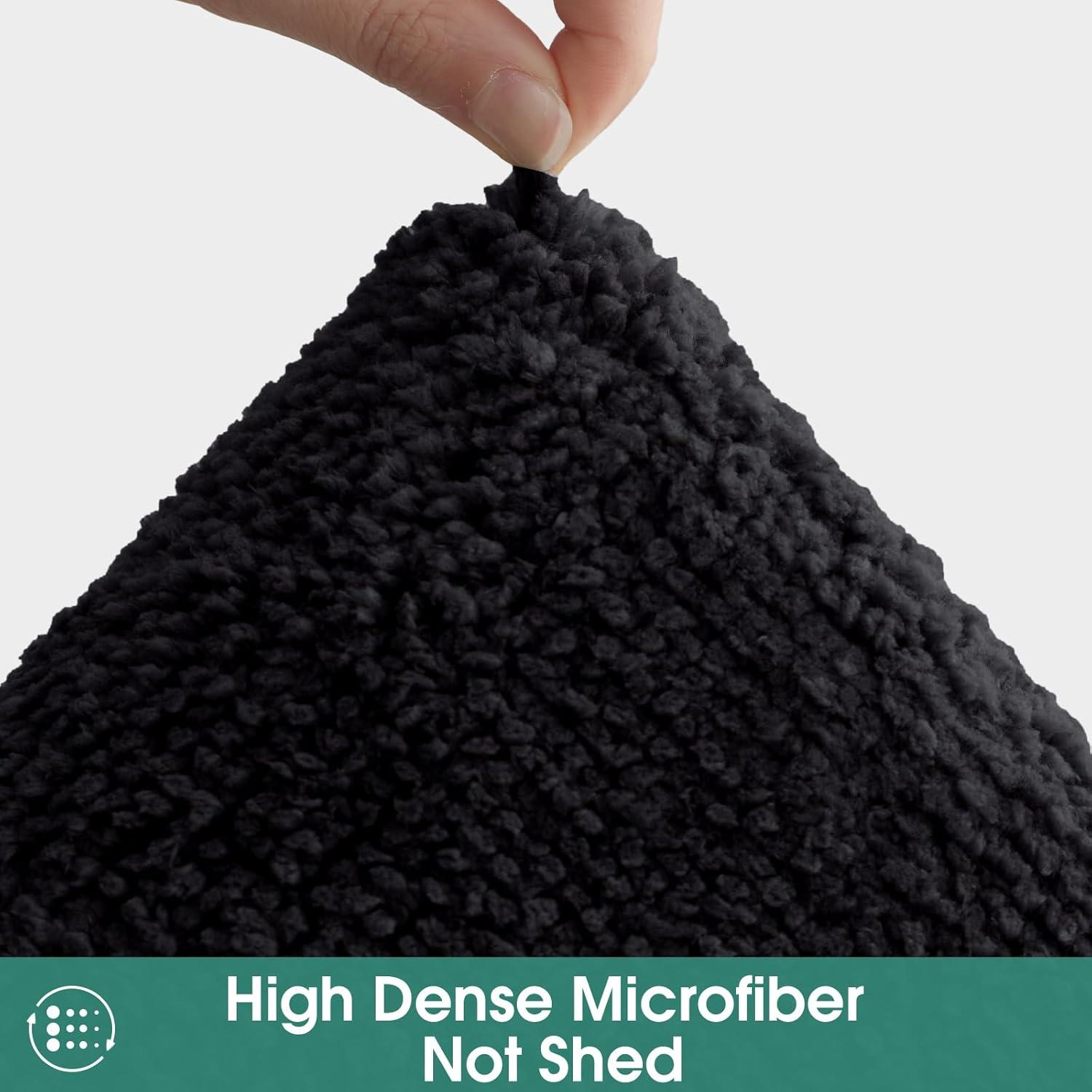 Alfombrillas de Baño HOMEIDEAS 2 Piezas Microfibra Antideslizante