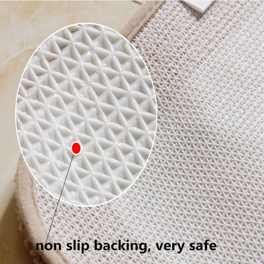 Juego de 2 Alfombrillas de Baño Antideslizantes UKELER Rosa Floral