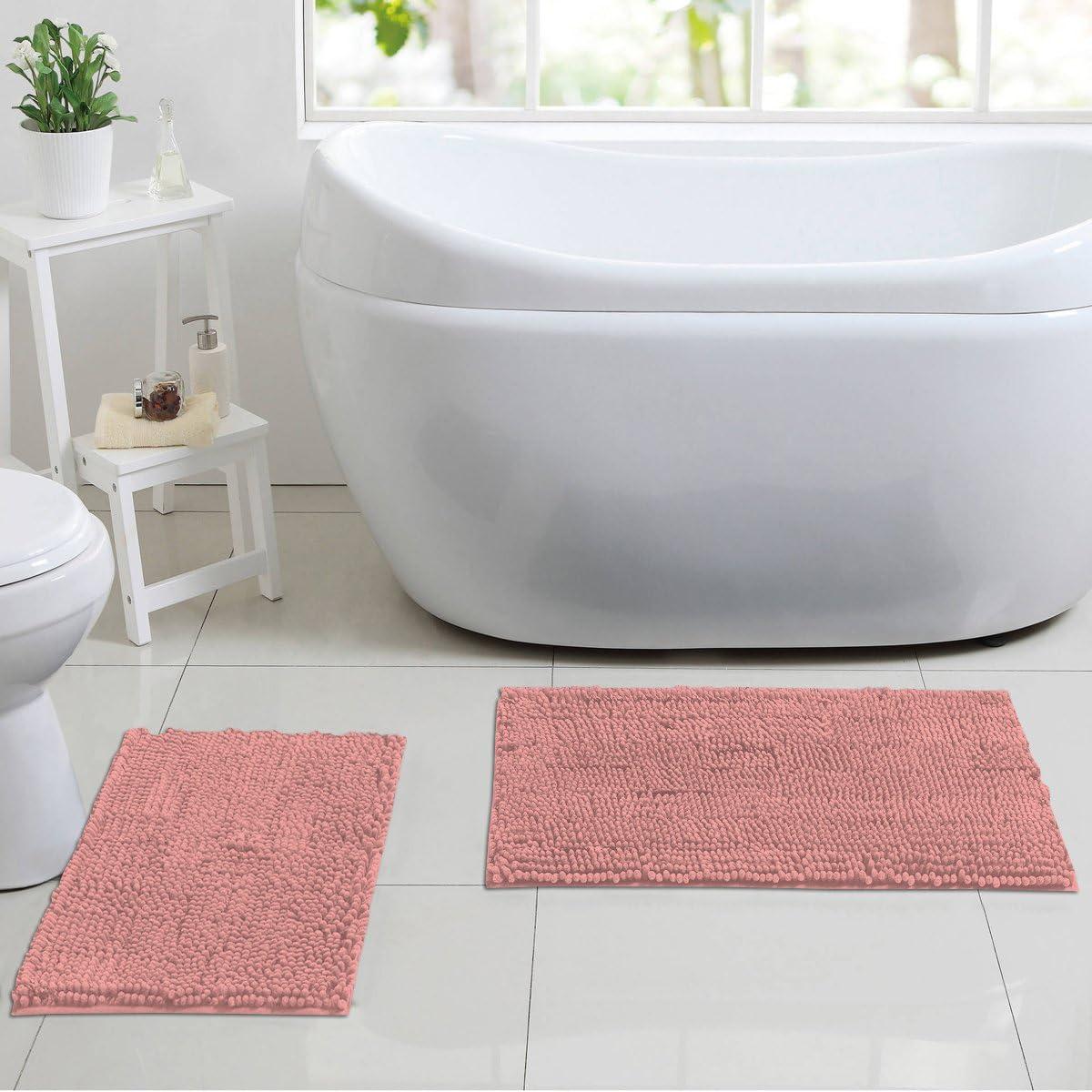 Conjunto de Alfombras de Baño 2 Piezas Sweet Home Rosa