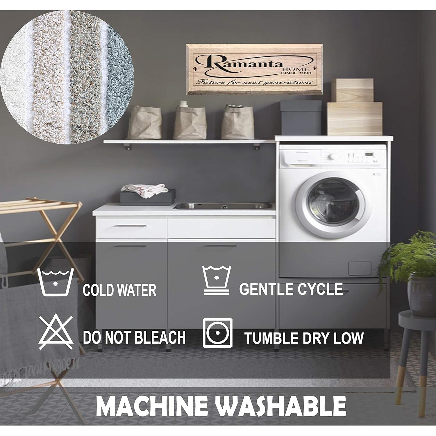 Juego de Alfombrillas de Baño Reversibles The Beer Valley 2 Piezas Algodón 53x81 cm y 43x61 cm