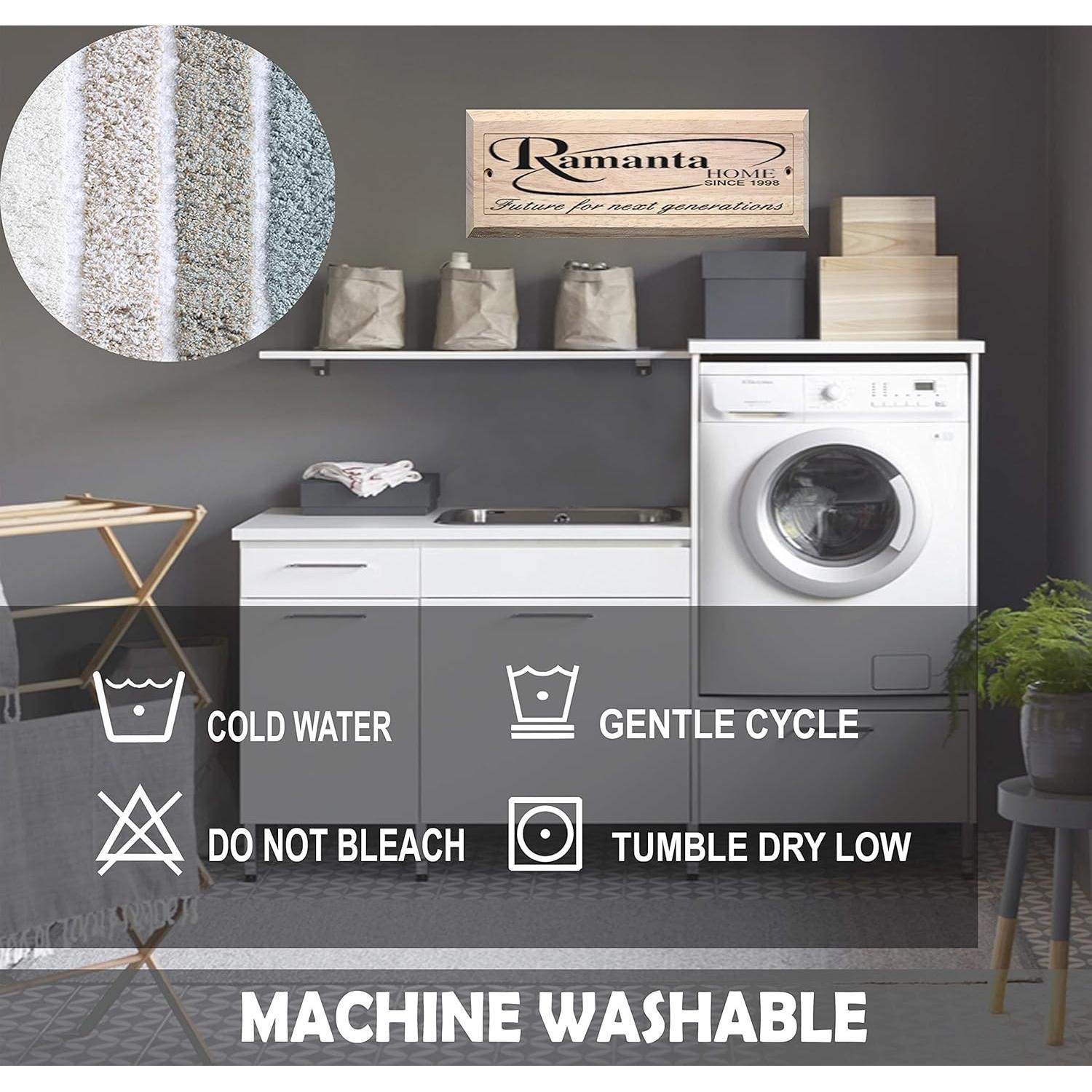 Juego de Alfombrillas de Baño Reversibles The Beer Valley 2 Piezas Algodón 53x81 cm y 43x61 cm