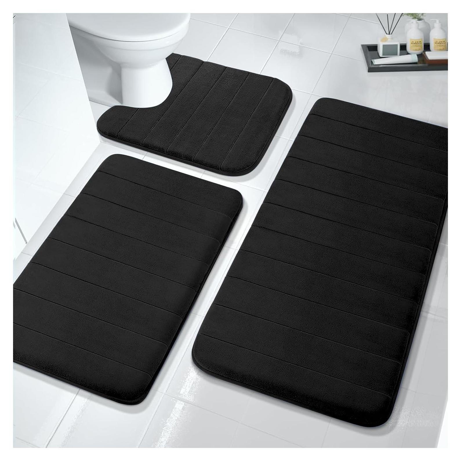 Juego de 3 Alfombrillas de Baño JOYART Antideslizantes 112cm