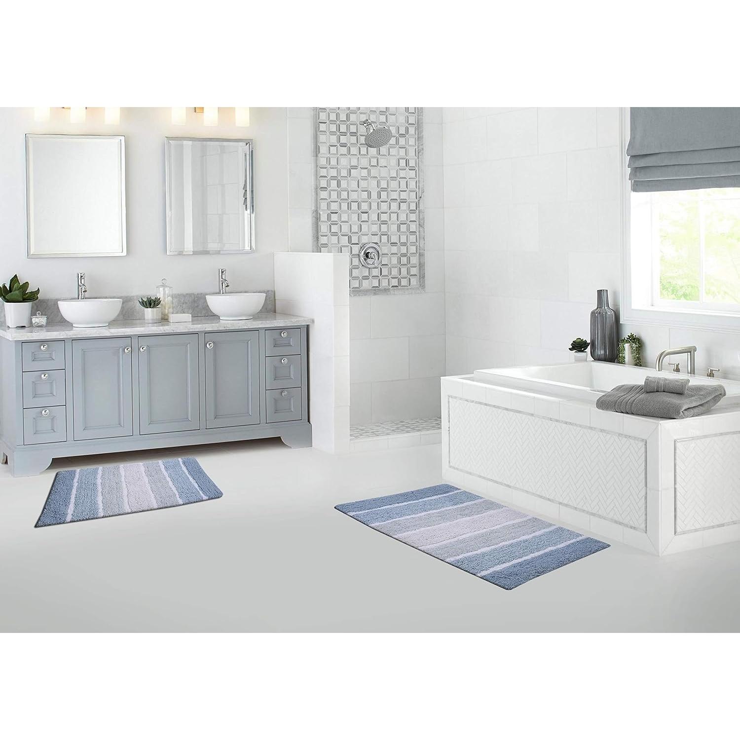 Juego de Alfombrillas de Baño Beer Valley 2 Piezas Algodón Antideslizante