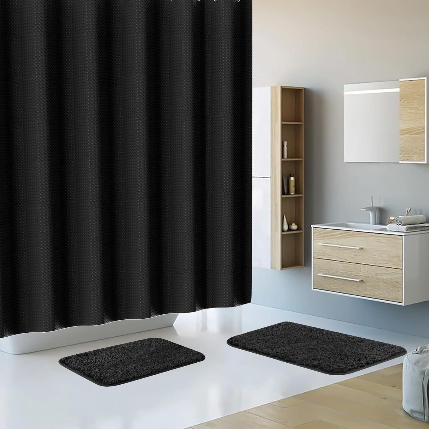 Juego de Accesorios de Baño Z ZONAMA 24 Piezas Negro