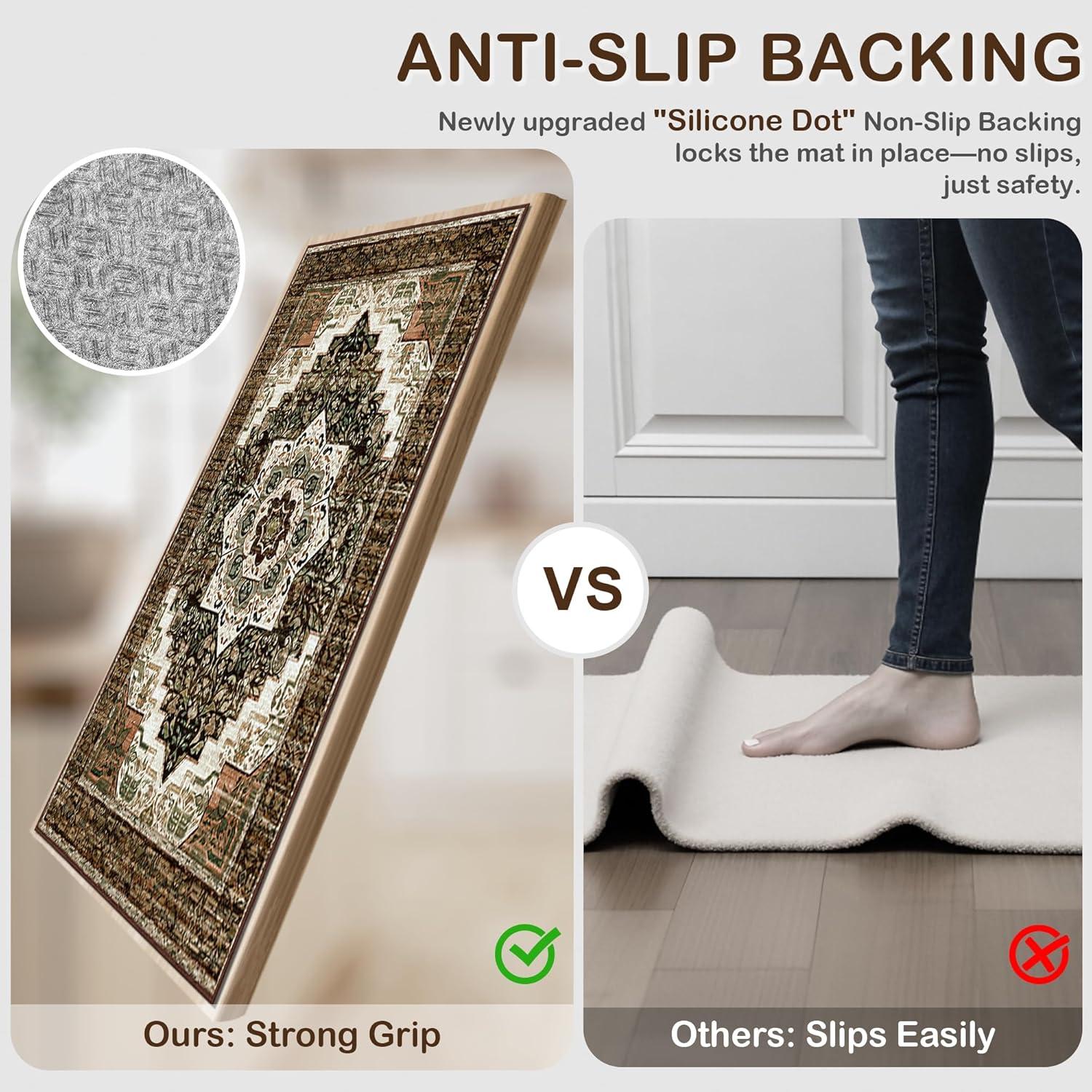 Juego de 3 Alfombrillas de Cocina Antideslizantes Tritard 100% Lavables