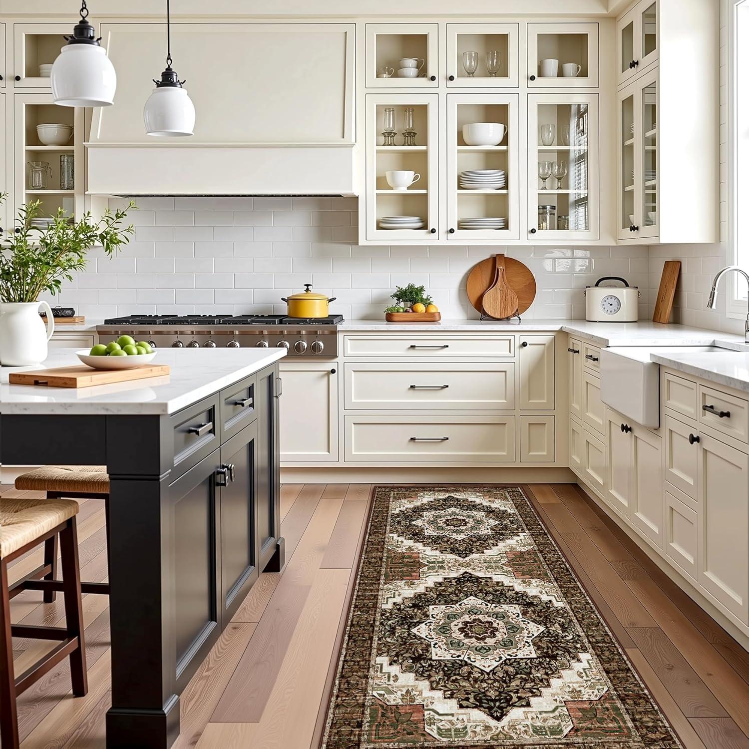 Juego de 3 Alfombrillas de Cocina Antideslizantes Tritard 100% Lavables