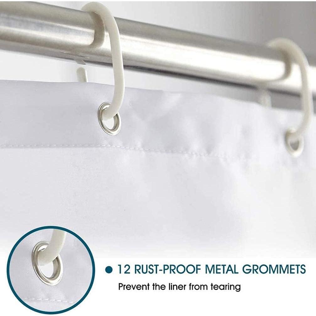 Juego de Cortinas de Ducha Chrainy 4 Piezas Verde Floral