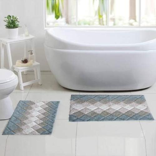 Juego de Alfombrillas de Baño Beer Valley 2 Piezas Antideslizantes