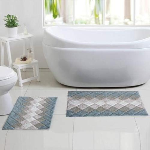 Juego de Alfombrillas de Baño Beer Valley 2 Piezas Antideslizantes