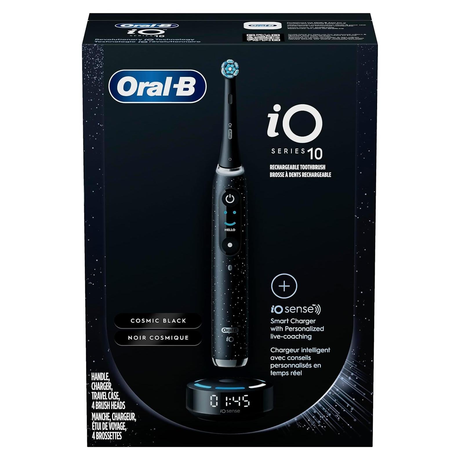 Cepillo de Dientes Eléctrico Oral-B iO Series 10 Negro con 7 Modos