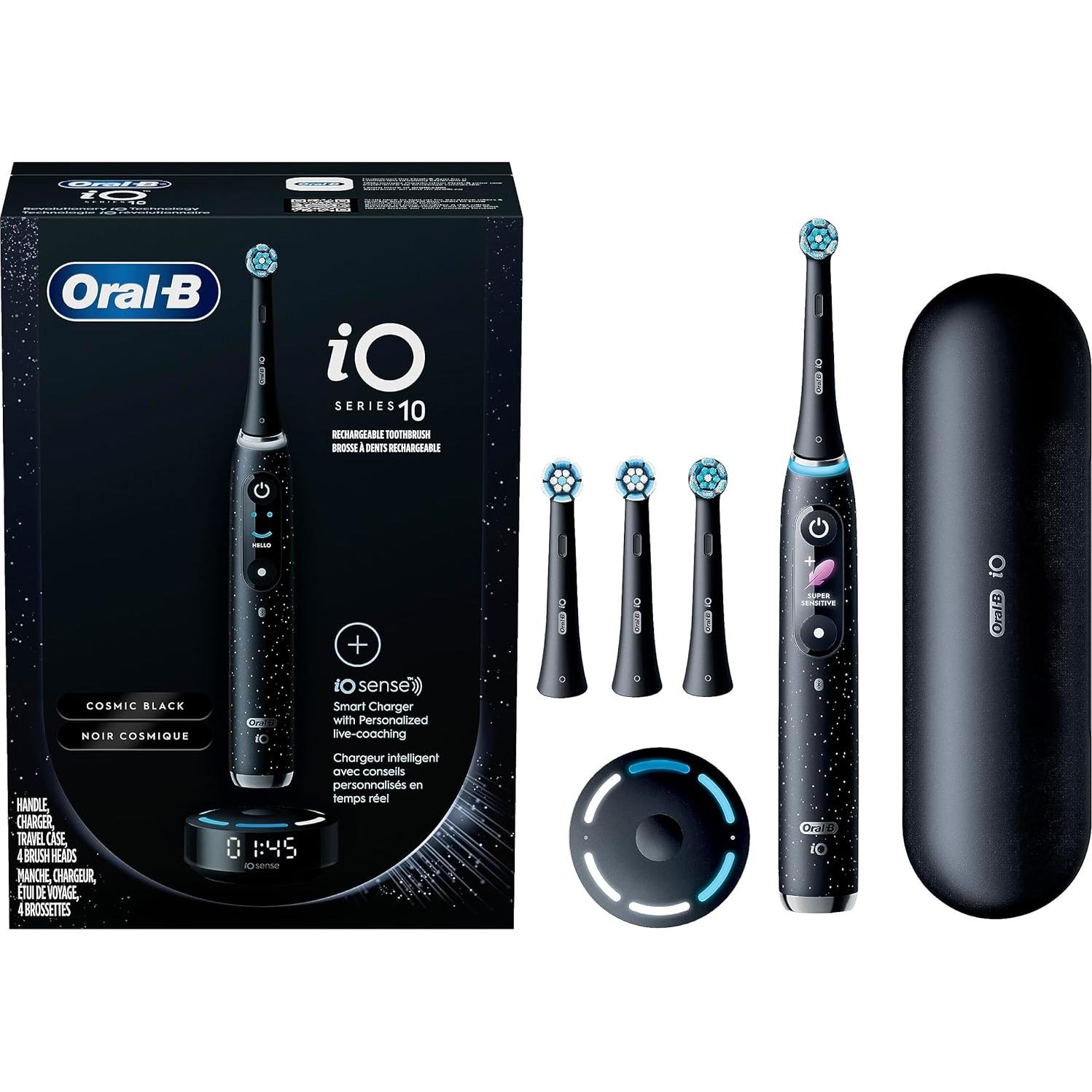 Cepillo de Dientes Eléctrico Oral-B iO Series 10 Negro con 7 Modos