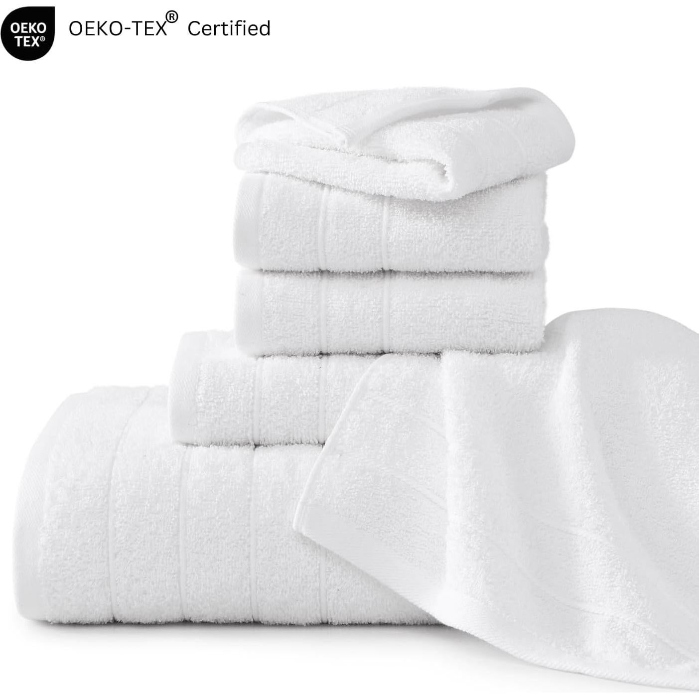 Juego de Toallas de Baño Casa Platino 12 Piezas 100% Algodón