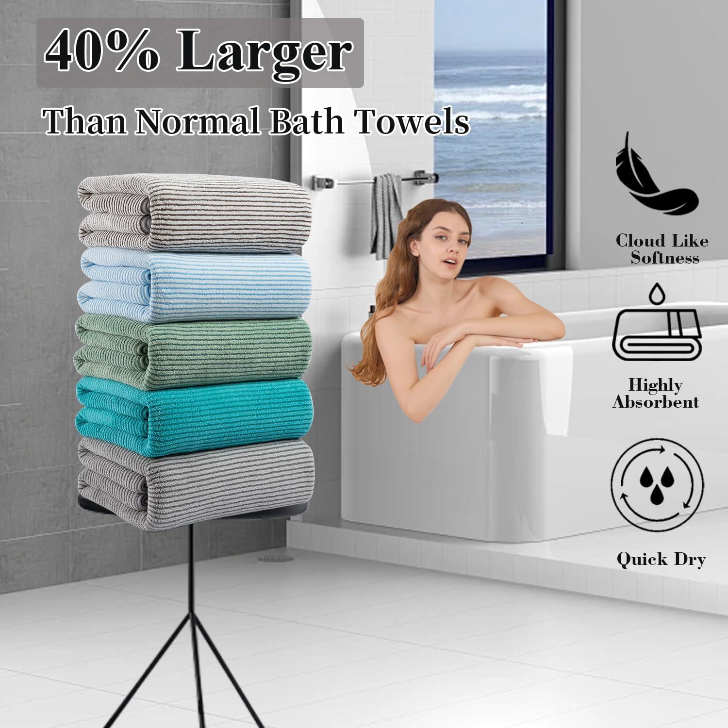 Juego de Toallas de Baño 4 Piezas Jessy Home Verde 89x178cm