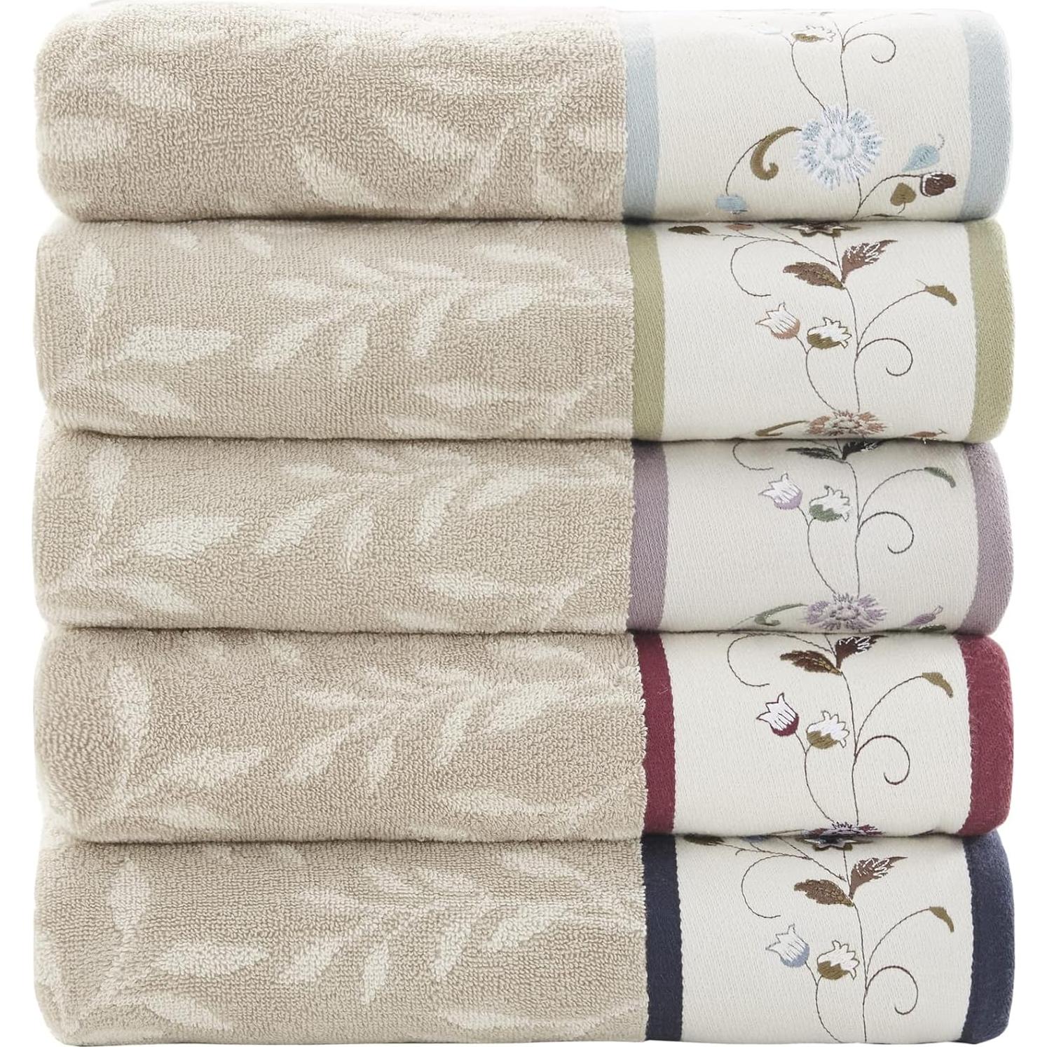 Conjunto de Toallas de Baño Madison Park Serene 100% Algodón 6 Piezas