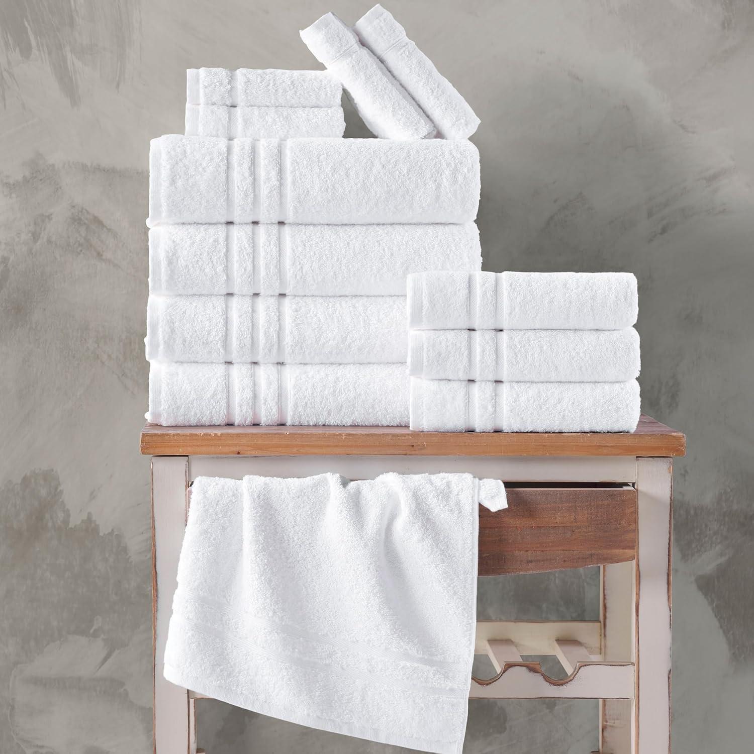 Toallas de Baño Hawmam Linen 4 Piezas 68.6x137.2cm Algodón Turco