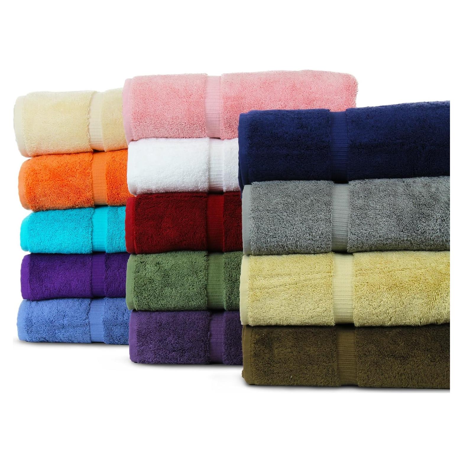 Toallas de Hotel y Spa de Lujo BC BARE COTTON 100% Algodón 12 Pzas