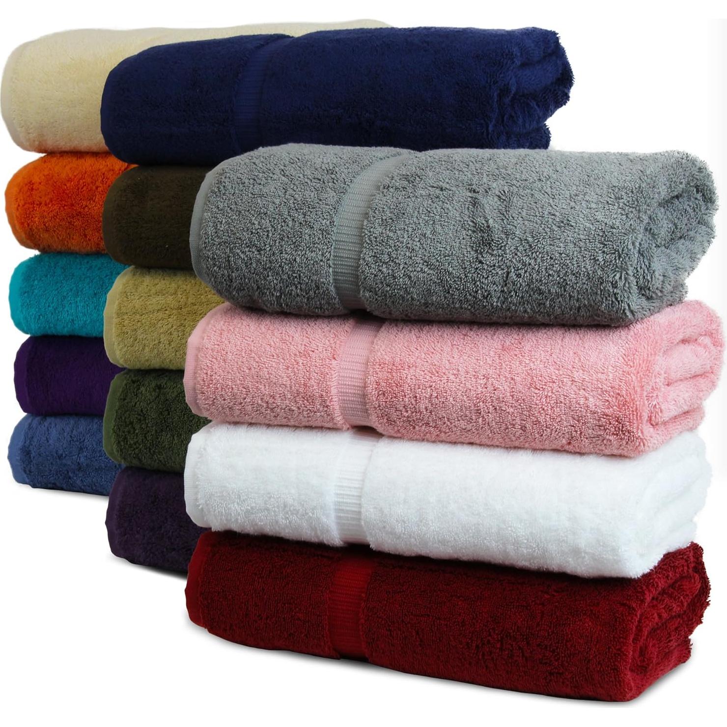 Toallas de Hotel y Spa de Lujo BC BARE COTTON 100% Algodón 12 Pzas