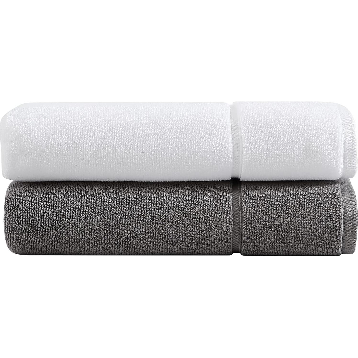 Set de Toallas de Baño Vera Wang 100% Algodón 6 Piezas Gris