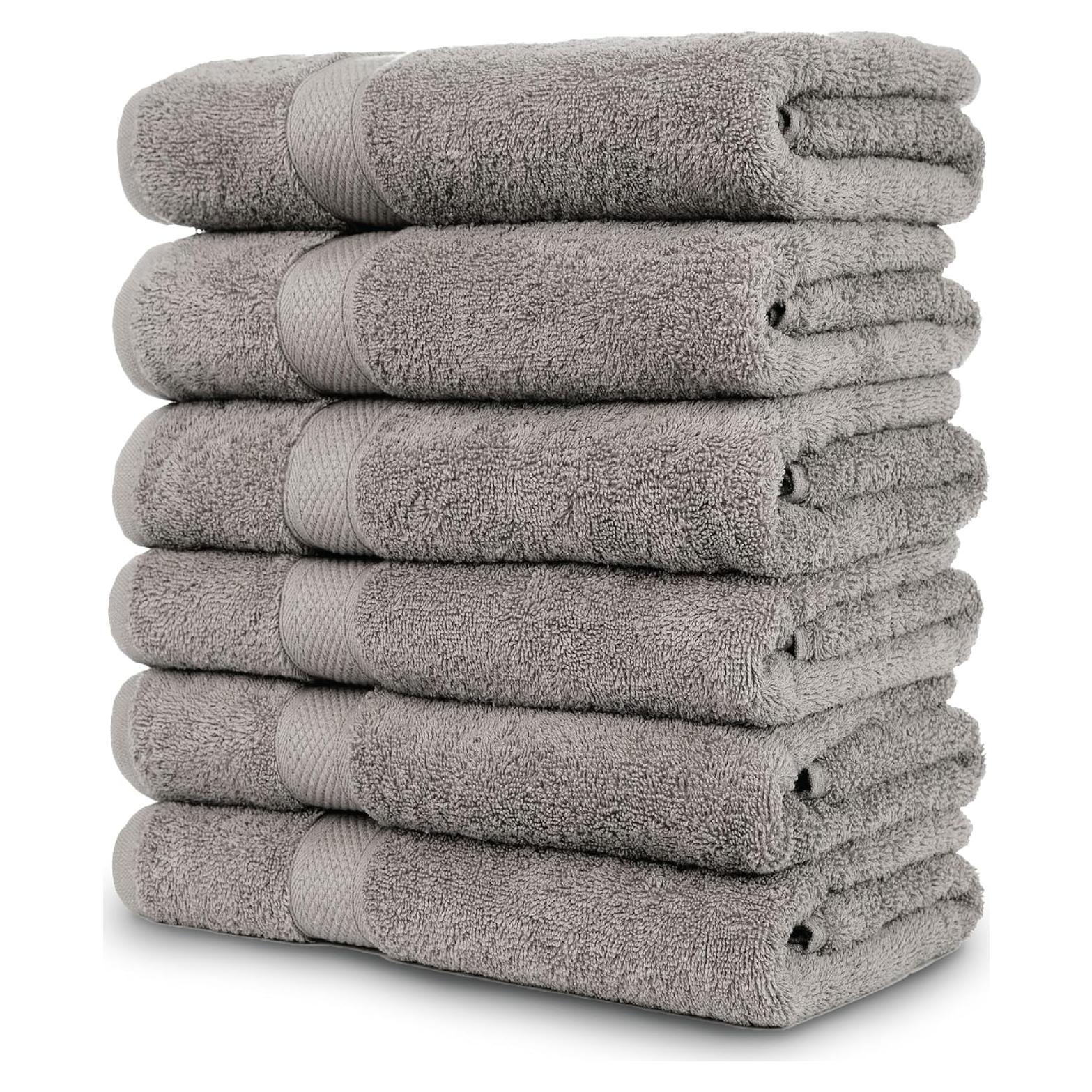 Juego de Toallas de Baño Pleasant Home 6 Unidades 100% Algodón