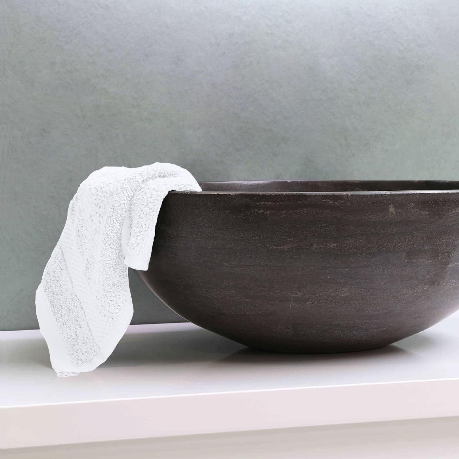 Toallas de Lavado Premium White Classic 33x33 cm - 12 Piezas