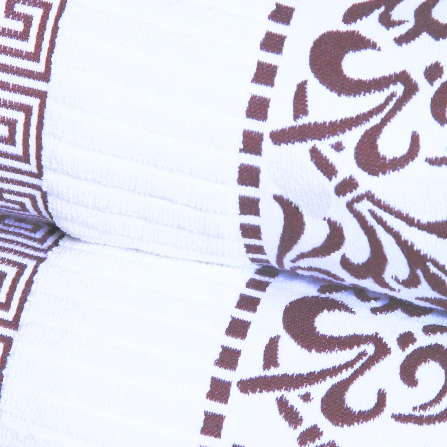 Juego de Toallas de Algodón Superior 6 Piezas Chocolate