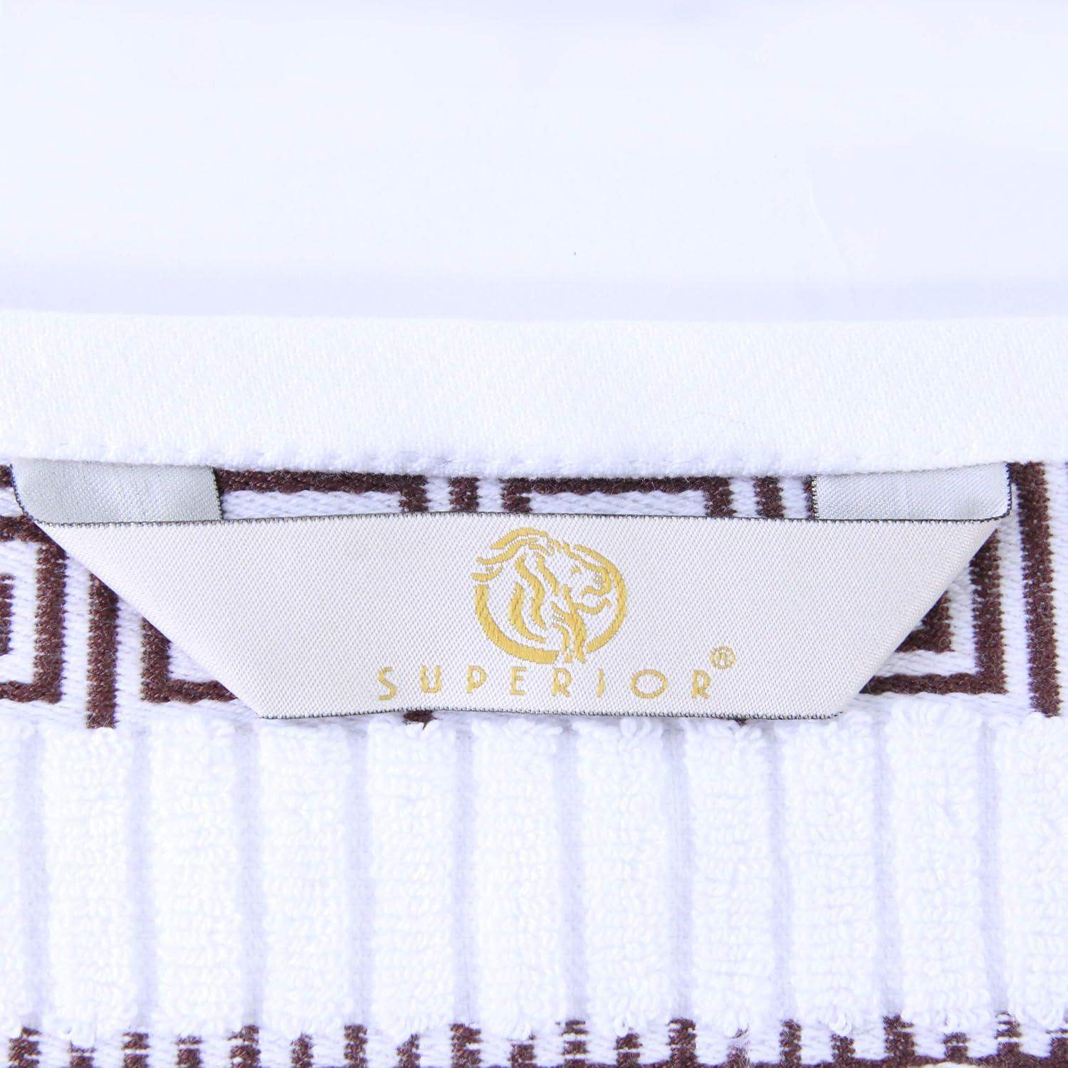 Juego de Toallas de Algodón Superior 6 Piezas Chocolate