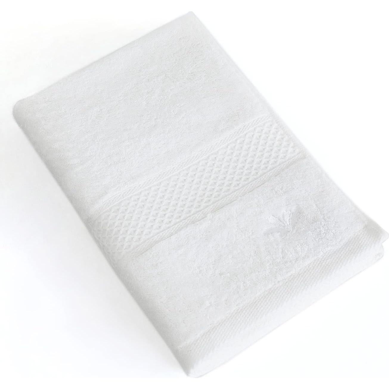 Juego de Toallas de Baño Bio Bidet 100% Rayón, 2 Piezas, Blancas