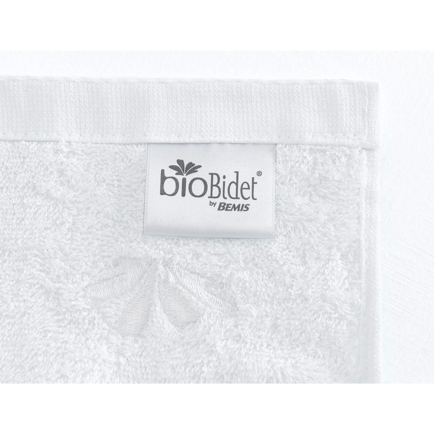 Juego de Toallas de Baño Bio Bidet 100% Rayón, 2 Piezas, Blancas