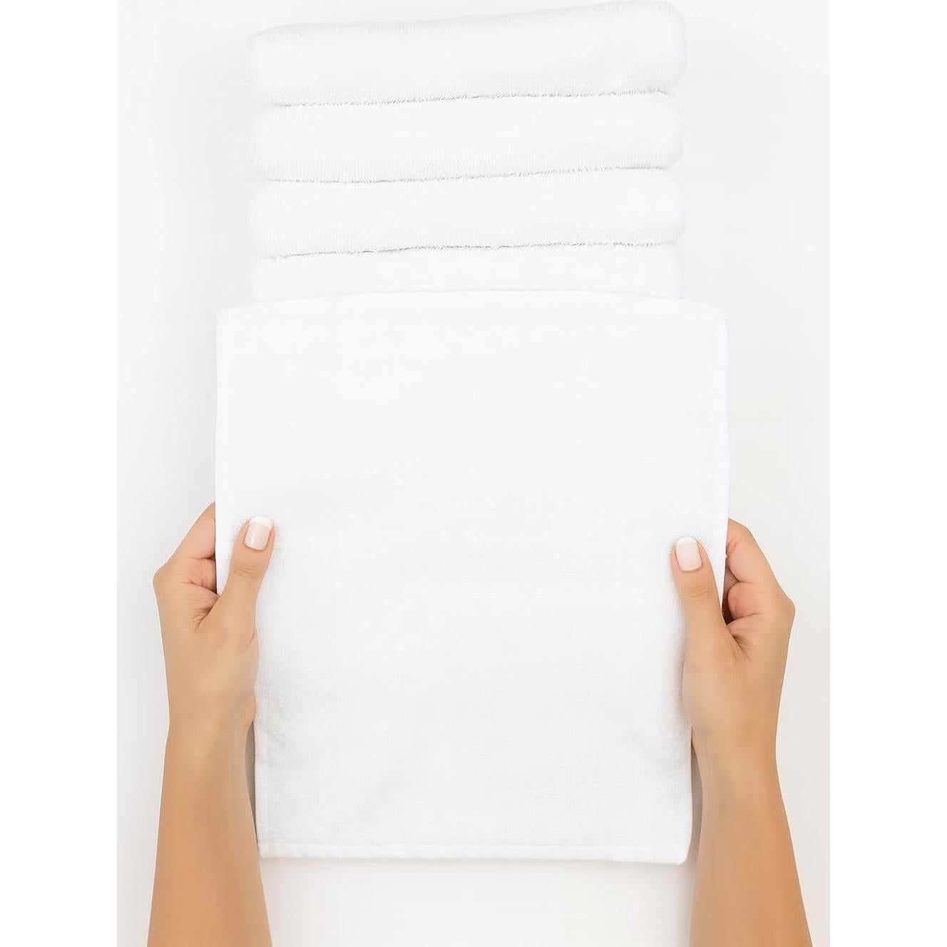 Juego de Toallas de Algodón Blanco - 6 Piezas de Lujo