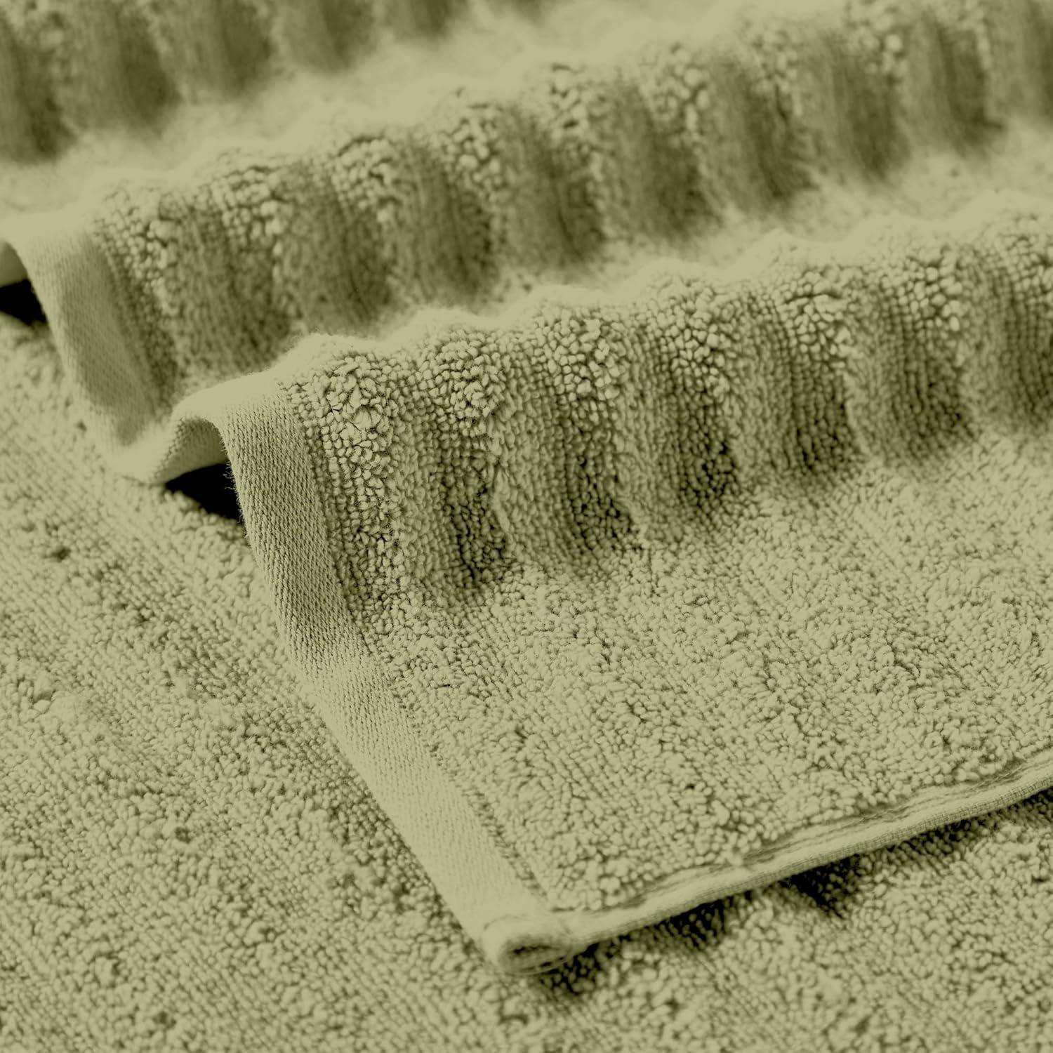 Juego de Toallas de Spa de Lujo Amrapur 6 Piezas 100% Algodón Sage