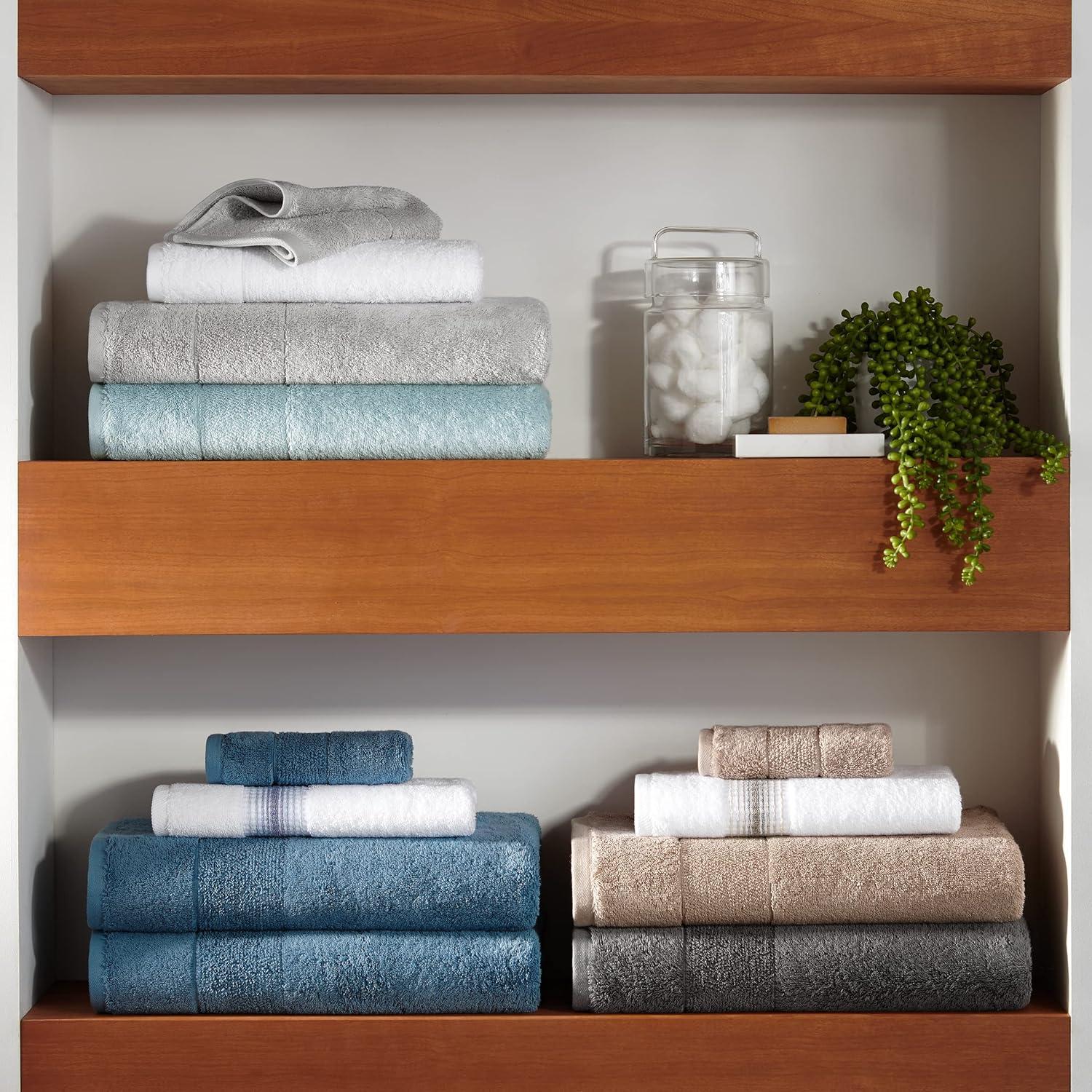 Set de 2 Toallas de Baño Aston & Arden Algodón Turco 600 GSM 76x152 cm Blanco