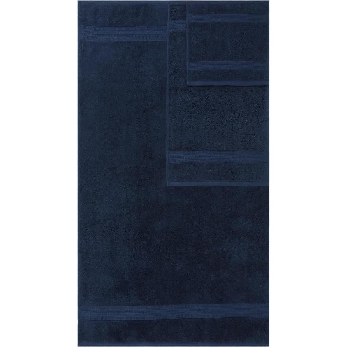Juego de Toallas de Baño Kaufman 100% Algodón 6 Piezas Marino