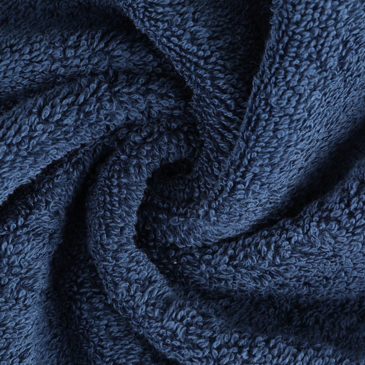 Juego de Toallas de Baño Kaufman 100% Algodón 6 Piezas Marino