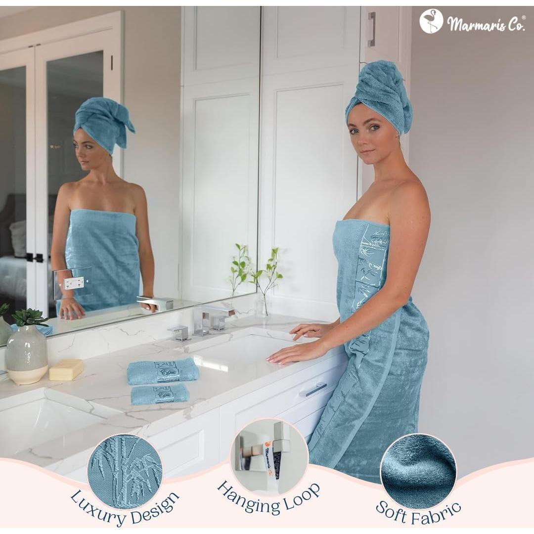 Juego de 4 Toallas de Baño Marmaris Co. Suaves 145x91cm