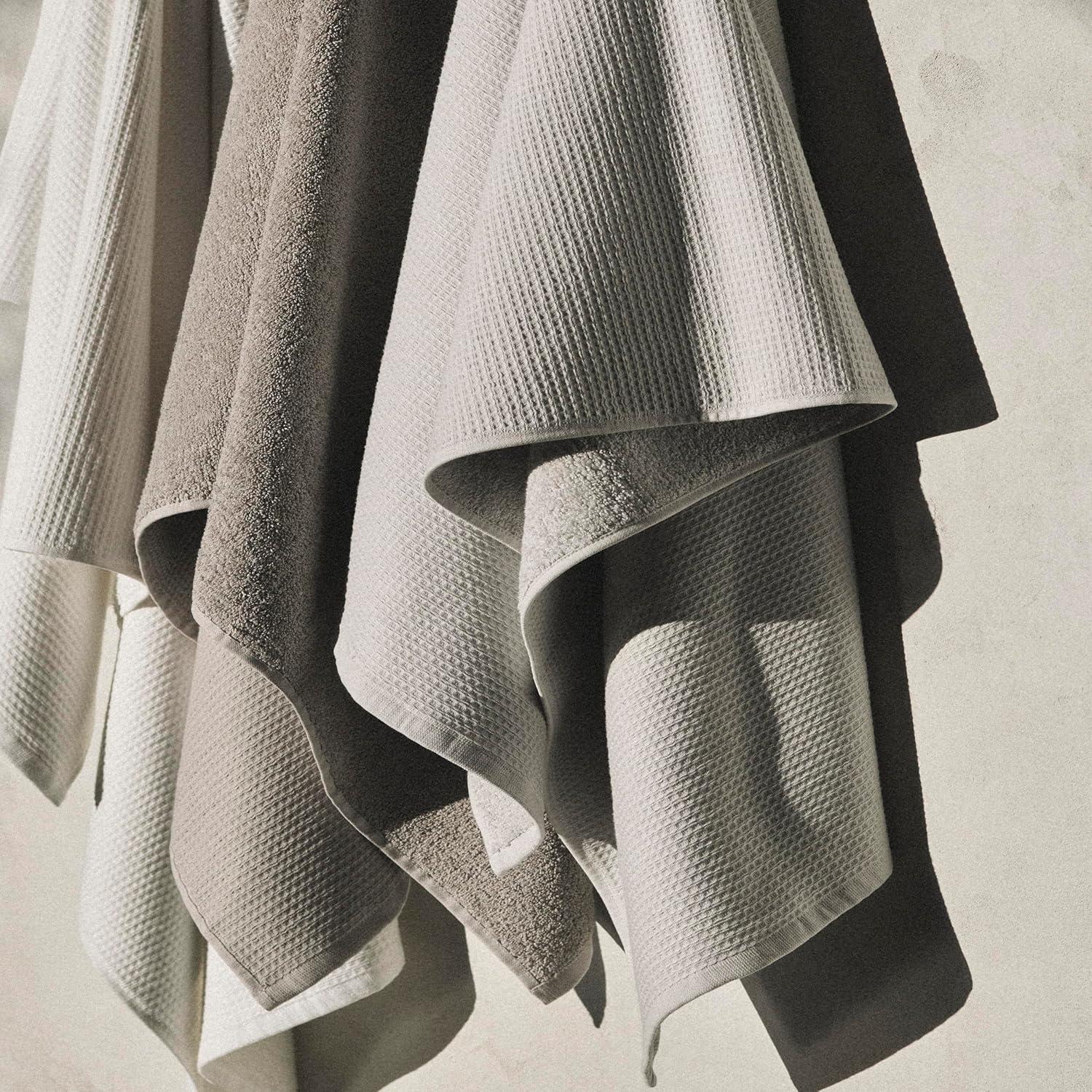 Juego de Toallas de Baño Calvin Klein 100% Algodón Gris 3 Piezas