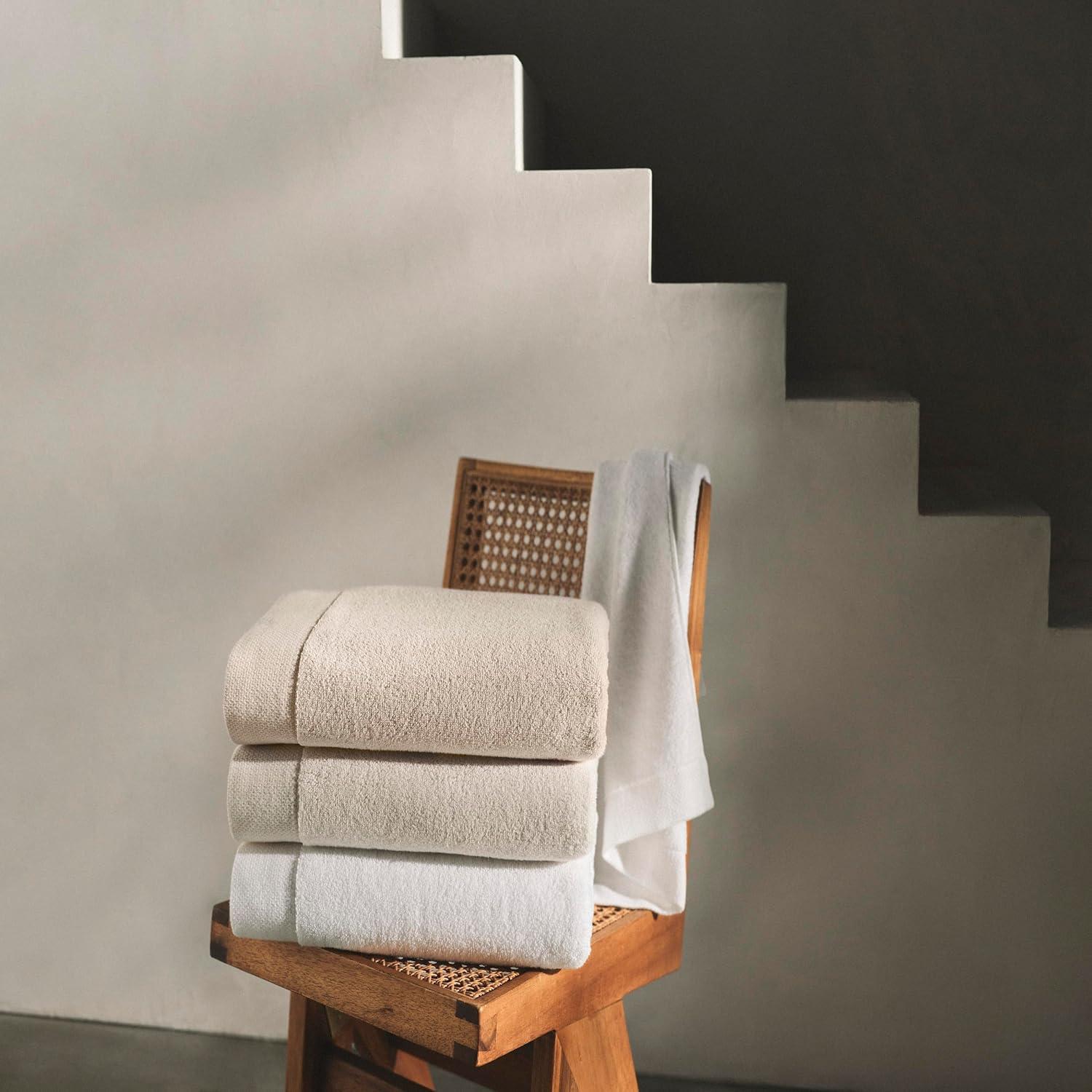 Juego de Toallas de Baño Calvin Klein 100% Algodón Gris 3 Piezas