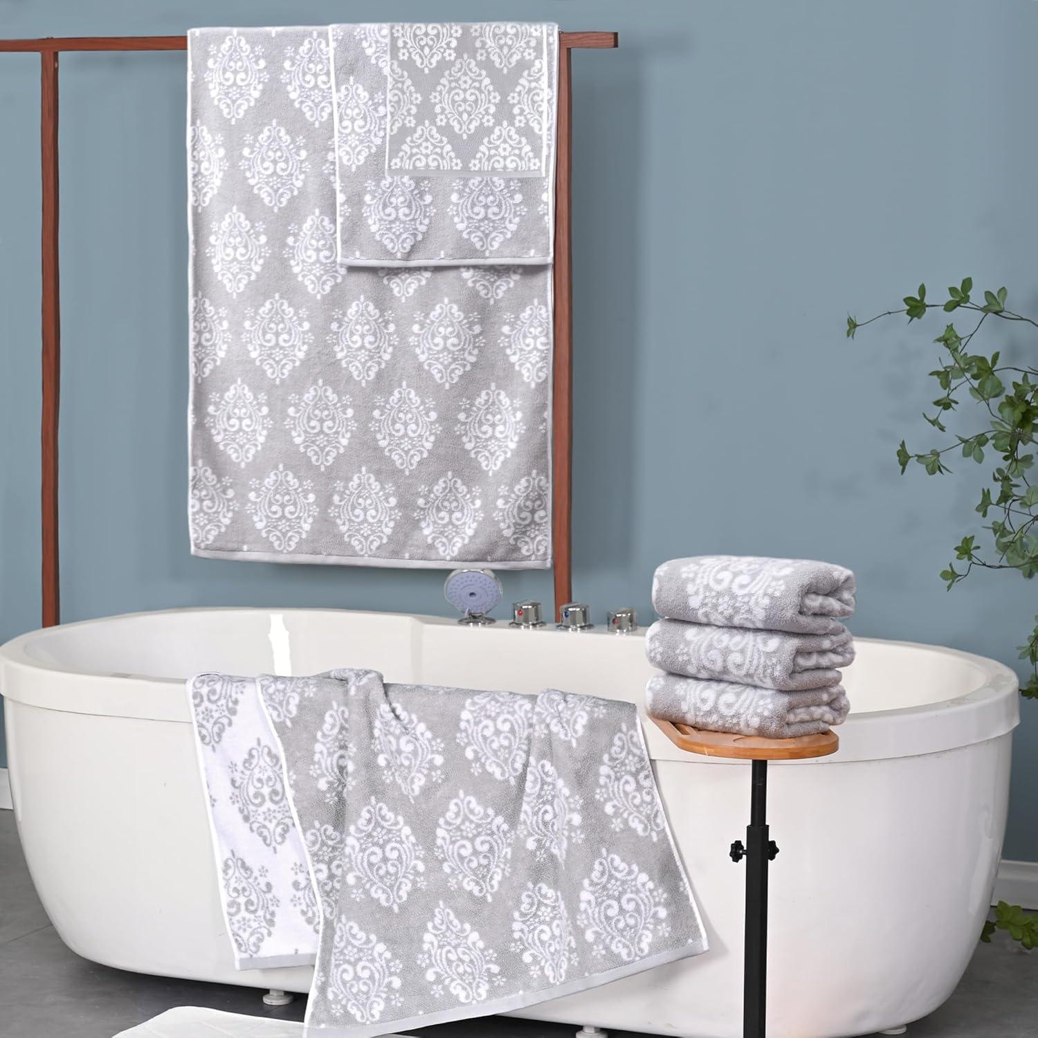 Juego de Toallas de 6 Piezas VOOVA & MOVAS - Algodón Gris