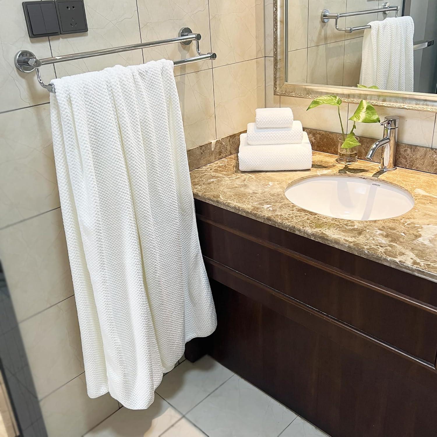 Juego de Toallas de Baño YTYC 6 Piezas Microfibra 100x200 cm