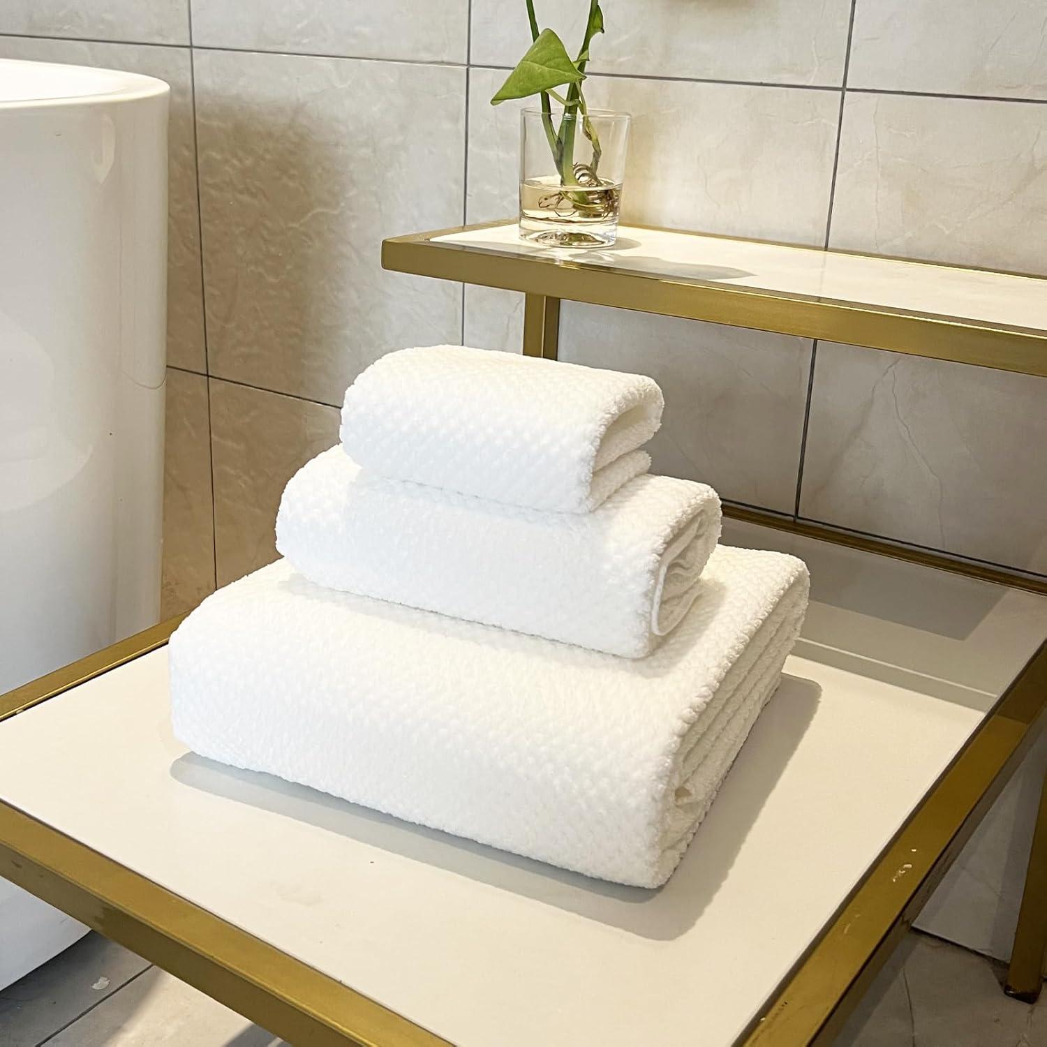 Juego de Toallas de Baño YTYC 6 Piezas Microfibra 100x200 cm