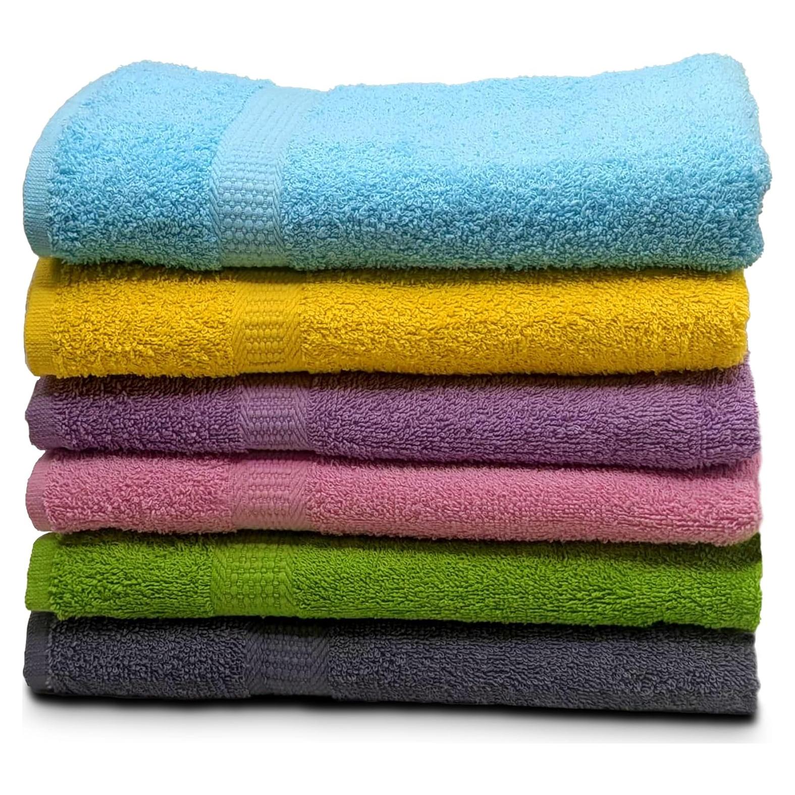 Toallas de Baño ZUPERIA 6 Paquetes 76x152 cm 100% Algodón