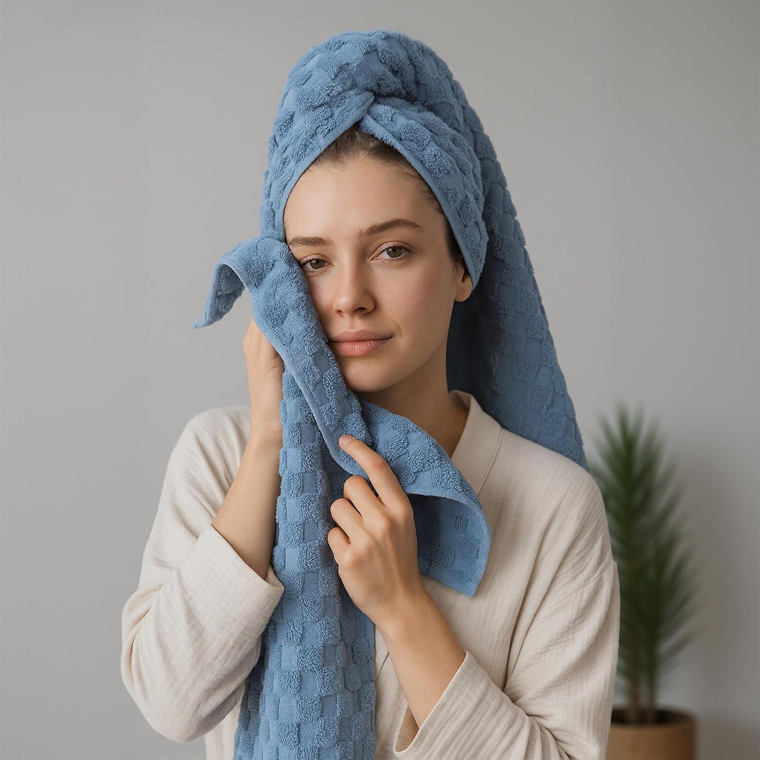 Juego de Toallas de Baño Microfibra REDKISS 4 Piezas 68.6x139.7 cm