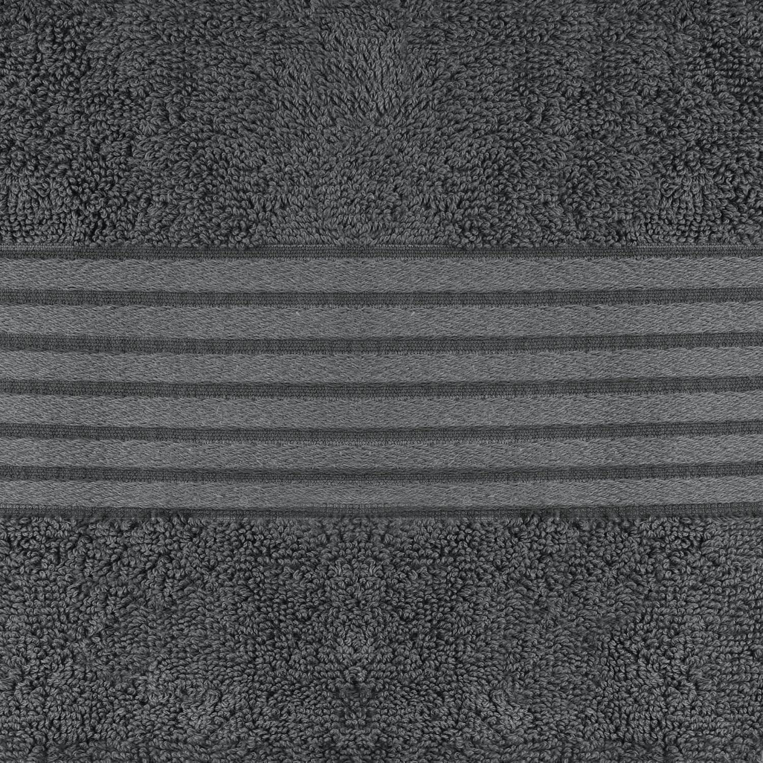 Juego de Toallas de Baño Utopia 4 Piezas 100% Algodón Gris