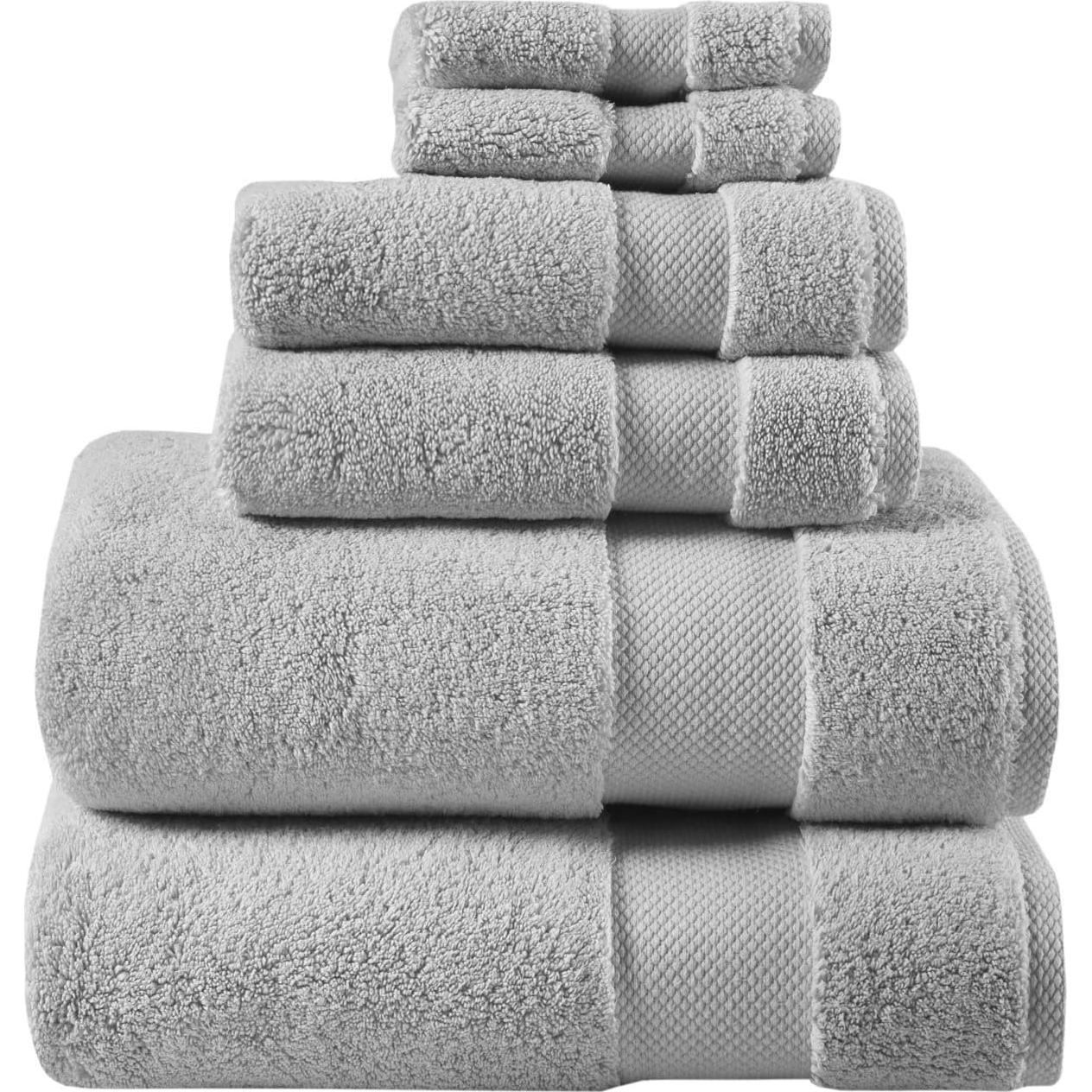 Conjunto de Toallas de Baño Madison Park Splendor 6 Piezas 100% Algodón